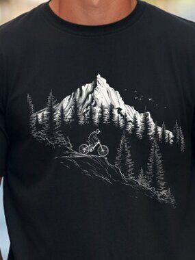 Mountain Biking Comfort Colors Shirt | Vintage Outdoors Tee